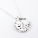 Heartbeat Wax Seal Necklace