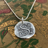 Initial Cap Wax Seal Necklace
