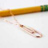 Paperclip Necklace / Rose Gold-Filled