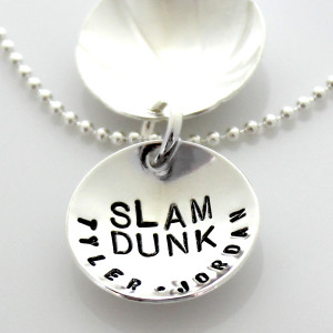 Basketball Personalized Faux Locket Necklace