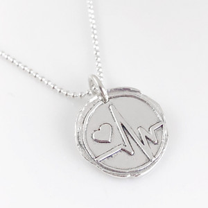 Heartbeat Wax Seal Necklace