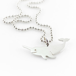Narwhal Simple Charm Necklace 