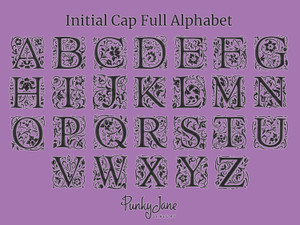 Initial Cap Full Alphabet
