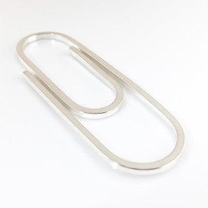 Paperclip Money Clip - Hand Forged Sterling Silver Money Clip