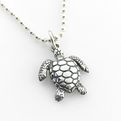 Sea Turtle Simple Charm Necklace