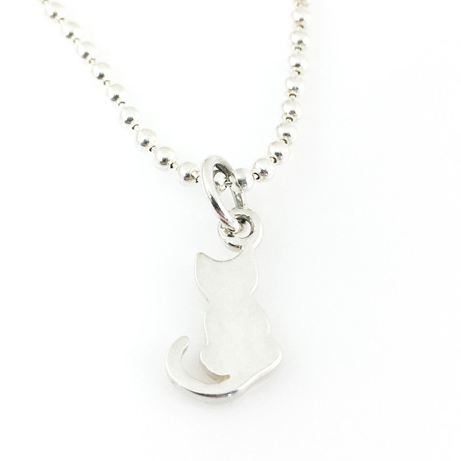 Cat Simple Charm Necklace – Tiny Cat