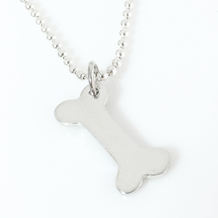 Dog Bone Simple Charm Necklace