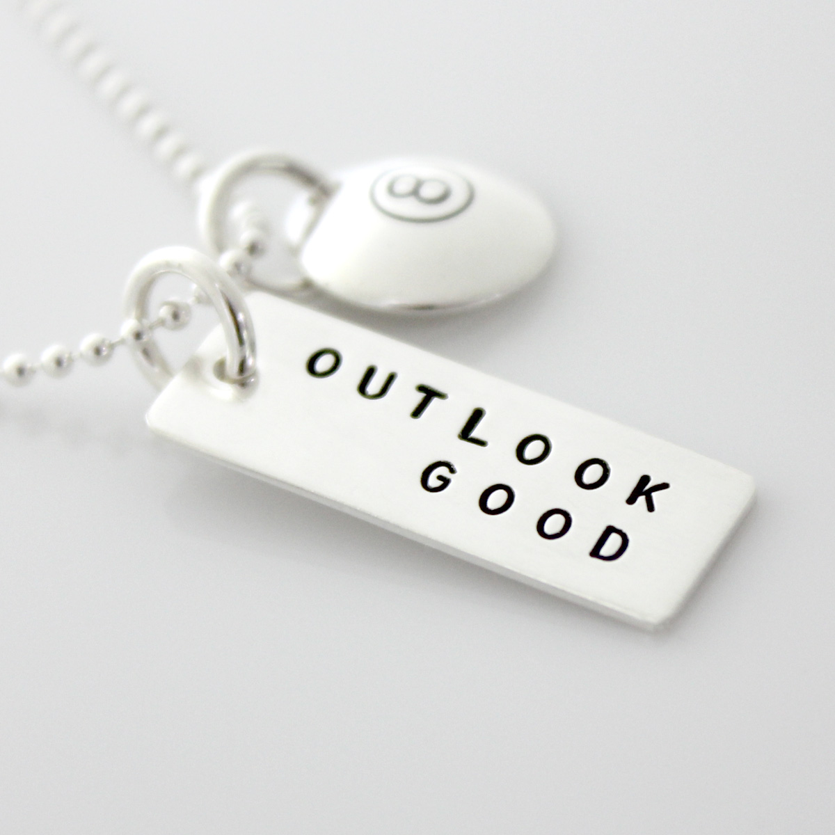 Magic 8 Ball Necklace | sterling silver