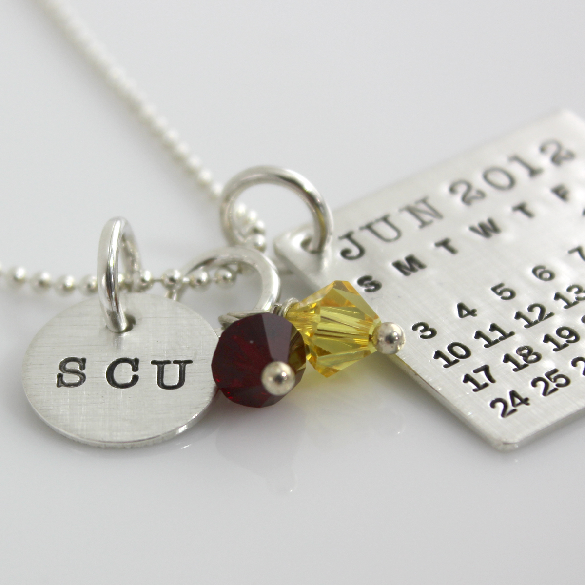 Custom 2015 Cap & Diploma Grad Necklace ~ Sterling Heart Songs Jewelry
