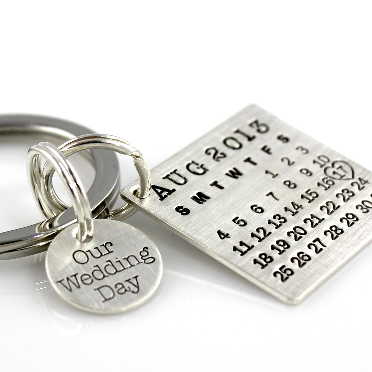 Calendar Key Chain | Wedding Day Charm | Punky Jane