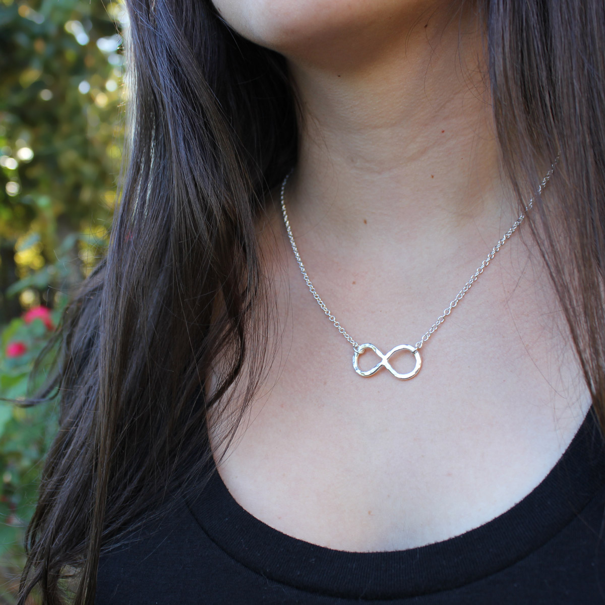 Infinity Symbol Fine Silver Necklace