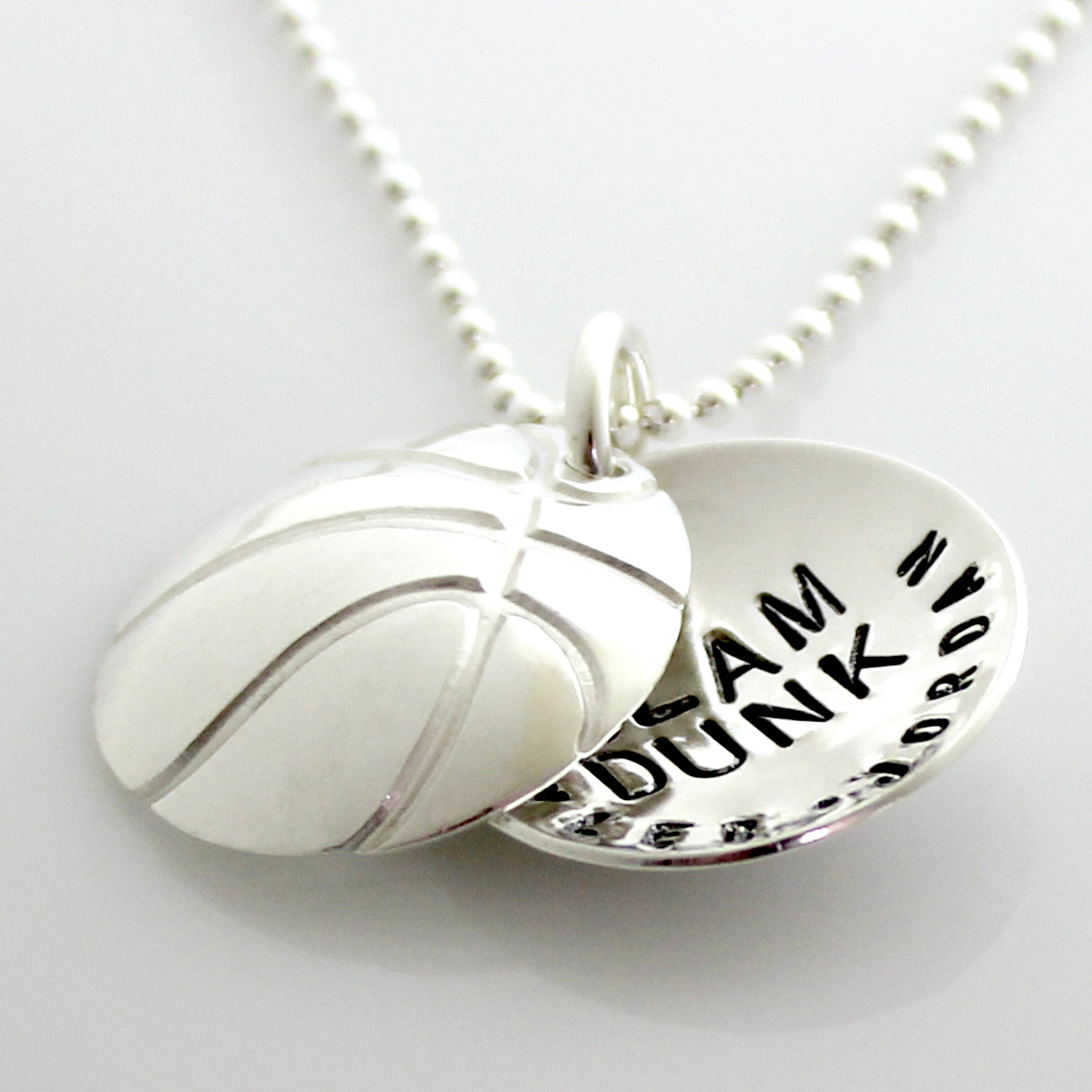 Buy 925 Sterling Silver Basketball Sport Charm Personalized with Name and  Number, 18