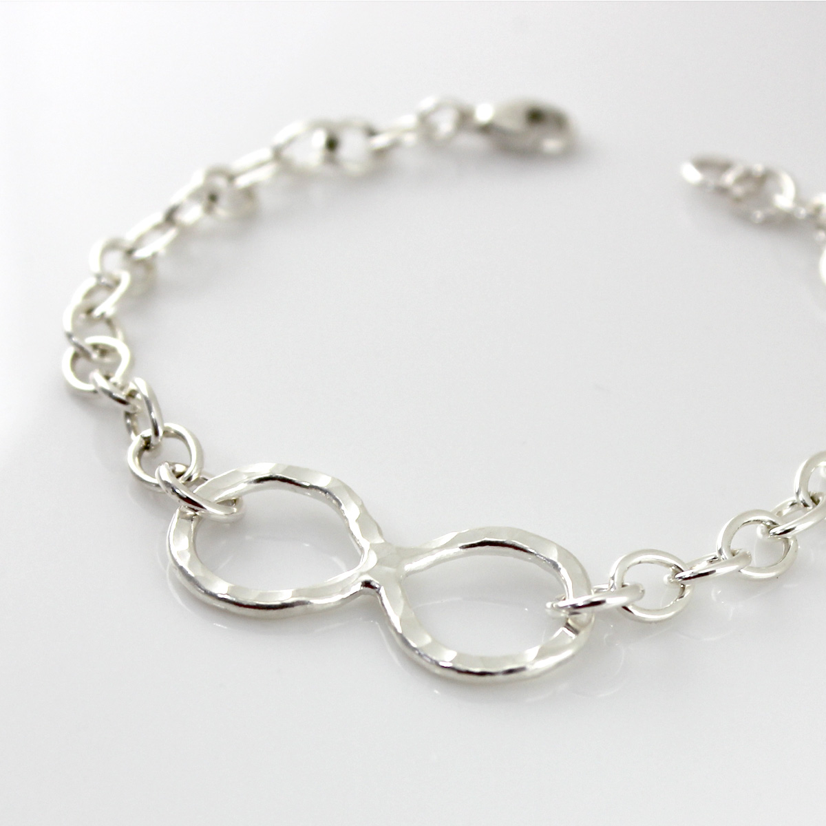 Infinity Symbol Bracelet Sterling Silver Bracelet