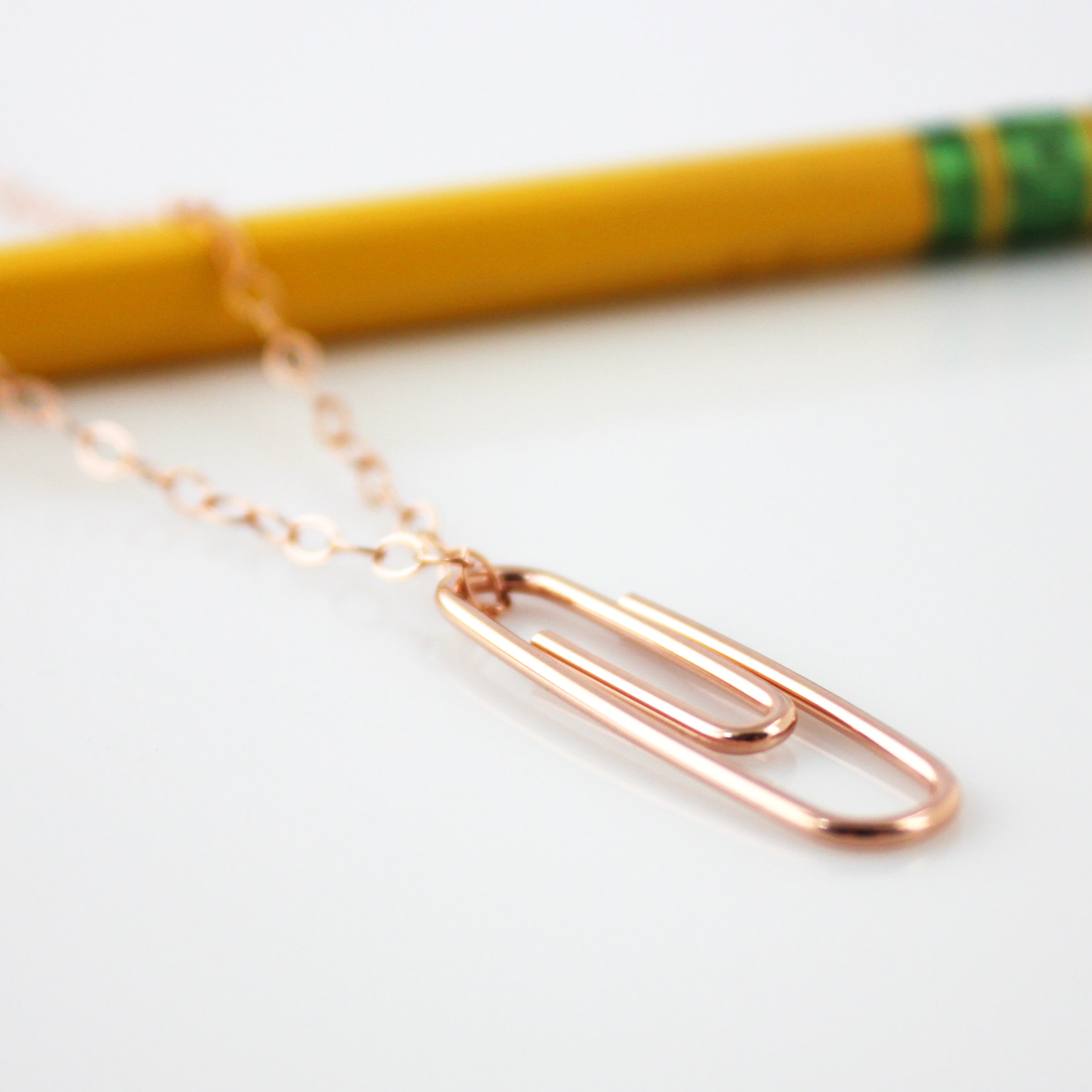 Buy Paper Clip Chain, Rose, Made with BIS Hallmarked Gold