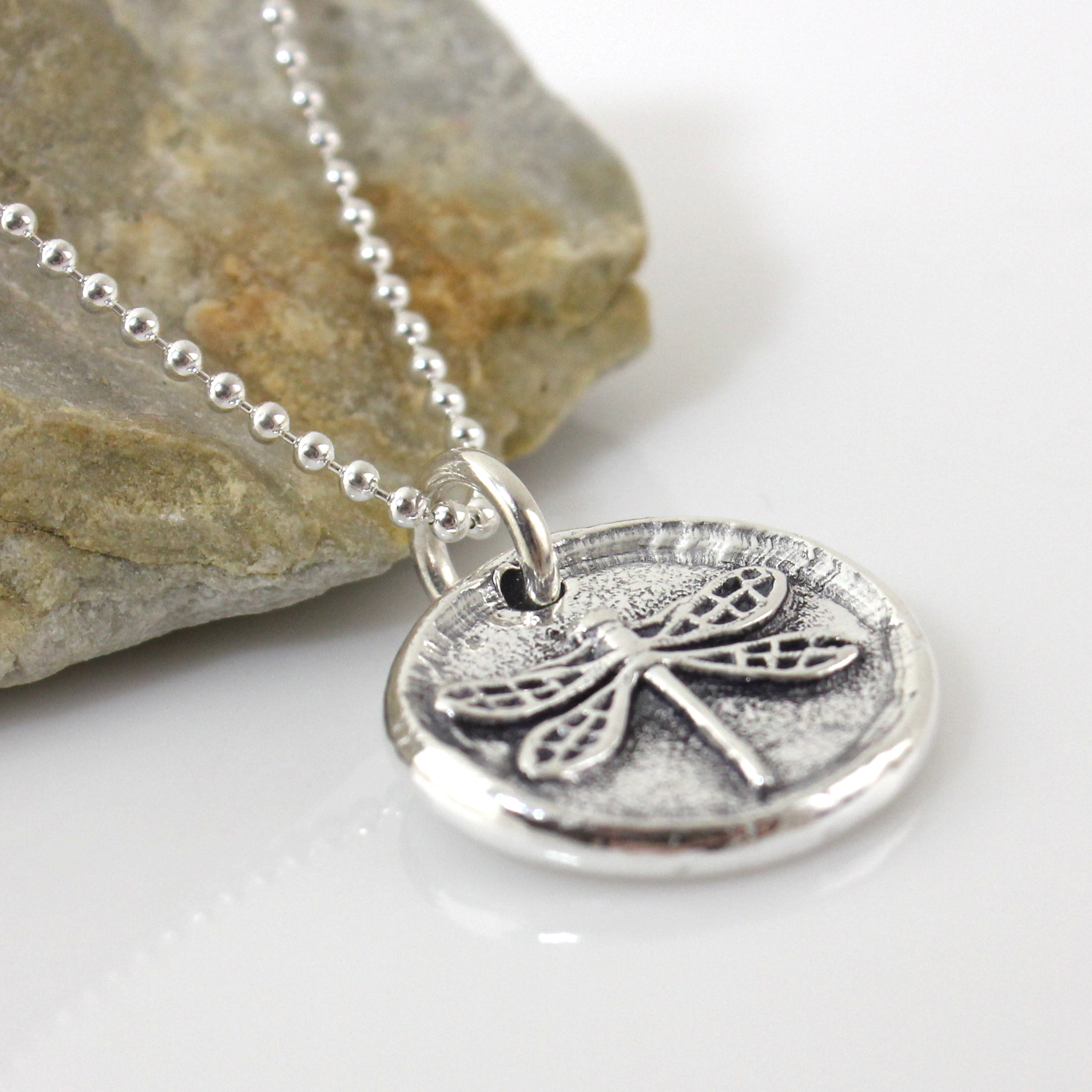 Dragonfly Wax Seal Inspired Necklace