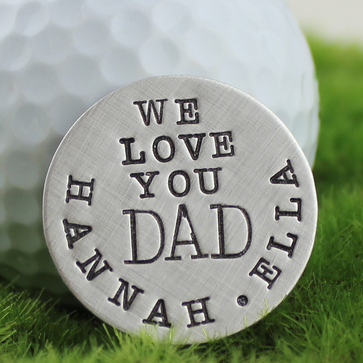 Personalized We Love You Golf Ball Marker