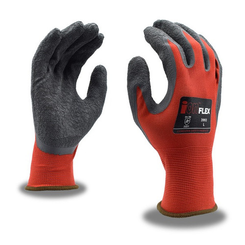 FLEX GLOVES RED NYLON LARGE