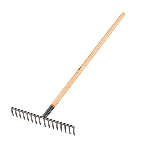 6 TINES 60" WOOD HANDLE RAKE