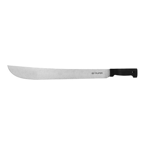 20" BLACK HANDLE STRAIGHT BLADE MACHETE