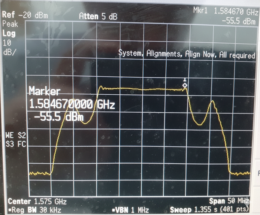 AJAS-8 seven wideband jammer input level before suppression