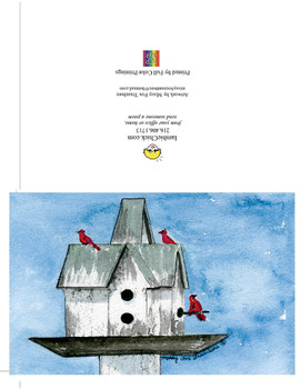 bird house custom greeting card