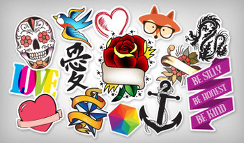 Modify Our Art or Yours for Temporary Tattoo Modify Our Art or Yours for Temporary Tattoo