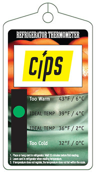 Plastic hanging refrigerator thermometer, 20Pt, one color imprint Plastic hanging refrigerator thermometer, 20Pt, one color imprint