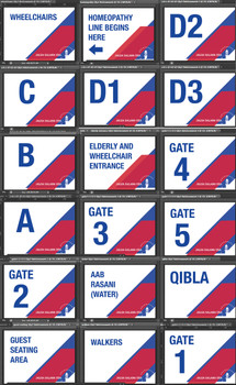 3MM PVC Event Signage - 34 Signs. SEE LARGER IMAGE BELOW 3MM PVC Event Signage - 34 Signs. SEE LARGER IMAGE BELOW