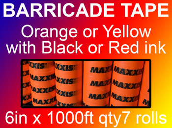 custom barricade tape 6in x 1000ft qty7 rolls custom barricade tape 6in x 1000ft qty7 rolls