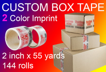 custom box tape 2 Color Imprint 2 inch x 55 yards 144 rolls custom box tape 2 Color Imprint 2 inch x 55 yards 144 rolls