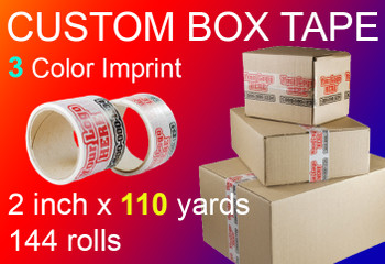 custom box tape 3 Color Imprint 2 inch x 110 yards 144 rolls custom box tape 3 Color Imprint 2 inch x 110 yards 144 rolls