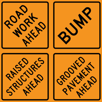 4 each of 24 signs, 24"x24", one side, orange coro 4 each of 24 signs, 24"x24", one side, orange coro