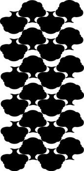 Contour Cut Coroplast from 60x120 4mm Coroplast Sheets - Colored Mulch