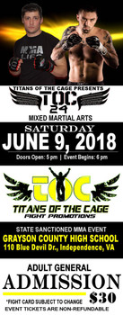 1000 5.5x2 titans of the cage tickets 16pt with super shiny finish - 04/22/2018 1000 5.5x2 titans of the cage tickets 16pt with super shiny finish - 04/22/2018