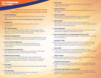 Pac Aire Membership Club Half-Fold Flyer