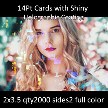 14pt gloss holographic coated cards 3 2x3.5 qty2000 sides2 full color 14pt gloss holographic coated cards 3 2x3.5 qty2000 sides2 full color