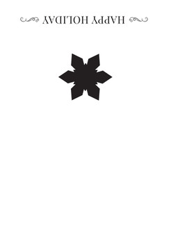 High gloss spot uv overlay in black, white areas are silk finish. High gloss spot uv overlay in black, white areas are silk finish.