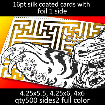 Postcards, Coated, Silk, Foil, 16Pt, 4.25x5.5, 4.25x6, 4x6, 2 sides, 0500 for $197 Postcards, Coated, Silk, Foil, 16Pt, 4.25x5.5, 4.25x6, 4x6, 2 sides, 0500 for $197