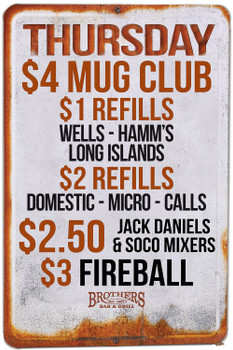 Five one sided "specials" signs with top corner grommets for Iowa City printed 1 side with top corner grommets, we pay ship Five one sided "specials" signs with top corner grommets for Iowa City printed 1 side with top corner grommets, we pay ship