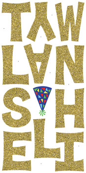 Seven sheets shape cut coro glitter gold alphabet, ship Seven sheets shape cut coro glitter gold alphabet, ship