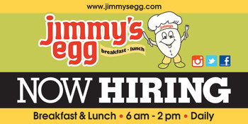 Now Hiring and Coming Soon 18oz double sided banners with wind slits, ship Now Hiring and Coming Soon 18oz double sided banners with wind slits, ship