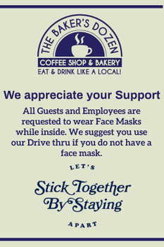 Eight 12x18 outdoor clings, ship included