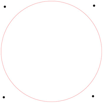 Fifty 12" round floor stickers, ship