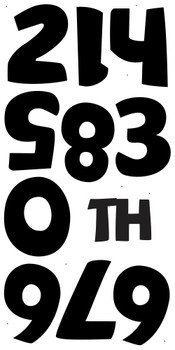 Thirty-three sheets shape cut, custom sign layout, ship