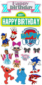 Five sheets shape cut yard signs for Ohio, ship