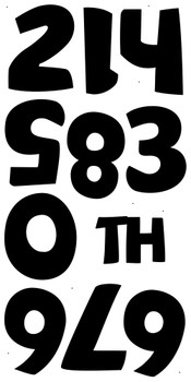 Fifty-two shape cut sheets of yard signs for North Fortworth TX