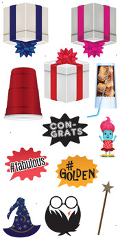 Six sheets of yard decorations for LSMO, all custom, ship