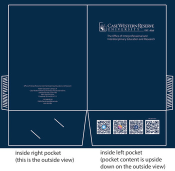 Five-hundred 14pt pocket folders, navy blue, slits inside right pocket and semigloss finish Five-hundred 14pt pocket folders, navy blue, slits inside right pocket and semigloss finish