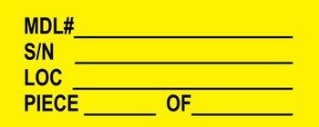 Three-hundred each of white and yellow versions of 20x8 one side coroplast with top corner grommets, ship