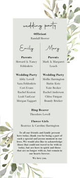 One-hundred 4x9 wedding invites with matte finish, ship